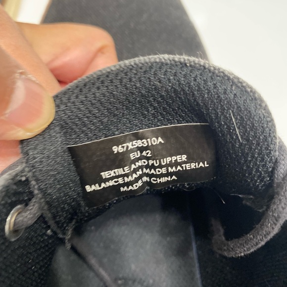 Men's Black Canvas Shoes - Picture 4 of 4